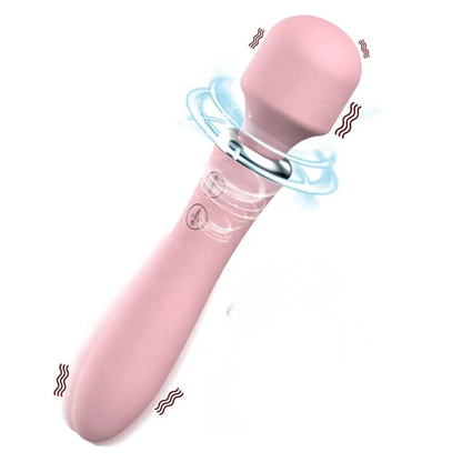 Pinkki PLEASUREZ VIBRAATTORI WAND X10 naisten seksilelu, elävä ja ergonominen silikonivibraattori.