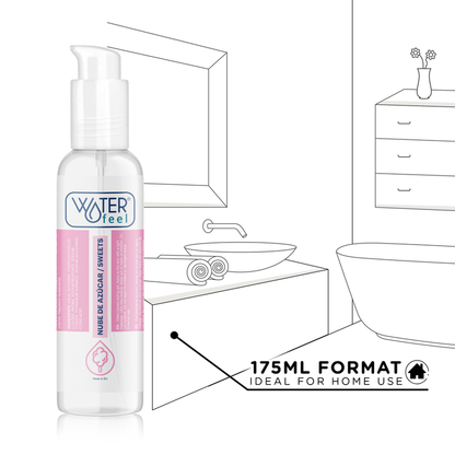 Waterfeel Karkki liukuvoide 175ml, vesipohjainen liukuvoide, näkyvissä pullo ja etiketti.