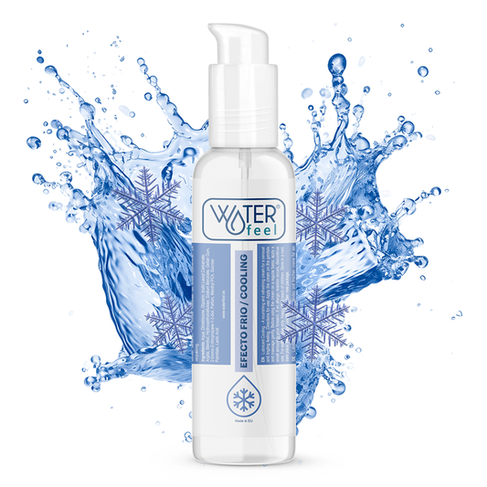 Väritön WATERFEEL viilentävä liukuvoide 150 ml, nesteenä ja pumppupullossa, sopii intiimiin käyttöön.