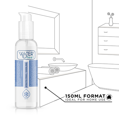 Vesiliukukide WATERFEEL viilentävä 150 ml, läpinäkyvä ja geelimäinen liukuvoide, sopii seksuaaliseen käyttöön.